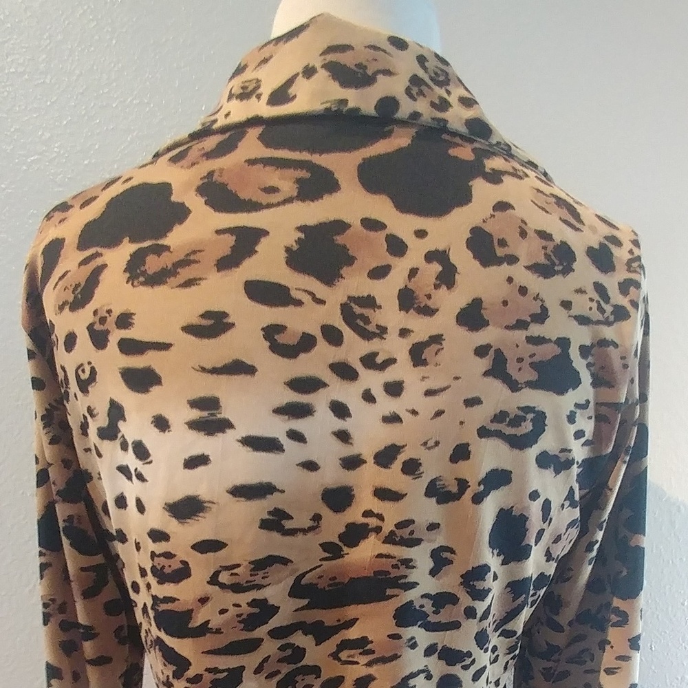 Andre Oliver faux wrap top SZ M - Picture 6 of 8